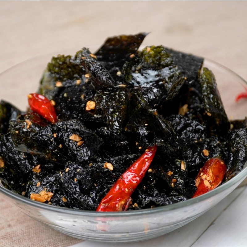 Rong biển cháy tỏi Rong biển cháy tỏi